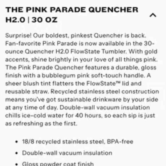 STANLEY Pink Parade Bundle in 40oz and 30oz - Picture 3 of 4